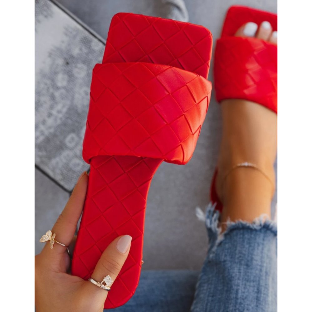 "Jayda" Red Sandals